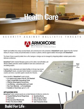 Flyer ArmorCore Healthcare